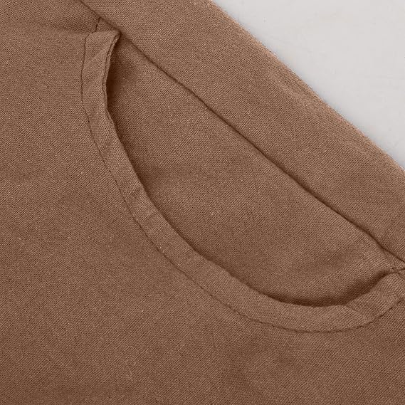 Close-up of the khaki pocket opening.
