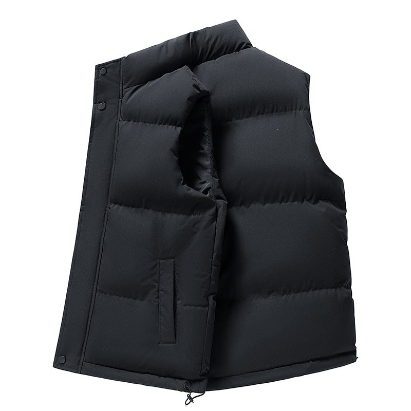 Quilted Puffer Vest with a Stand Collar, Unisex Gilet