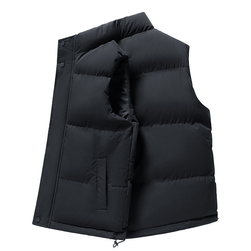 Quilted Puffer Vest with a Stand Collar, Unisex Gilet
