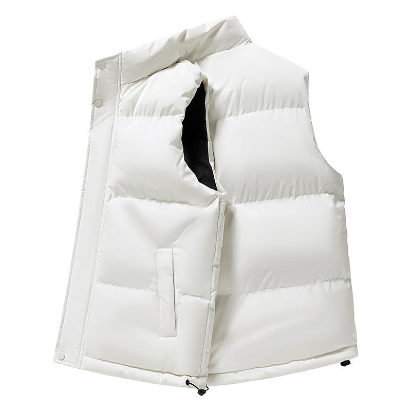 Quilted Puffer Vest with a Stand Collar, Unisex Gilet