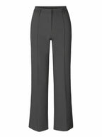 Grey wide-leg trousers shown against a white background.