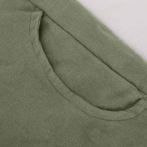 Close-up of the green curved pocket opening.