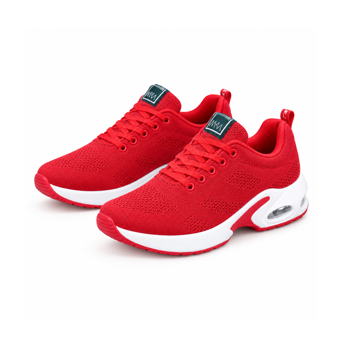 Lace-Up Trainers With Mesh Lining and Sculpted Soles — front view