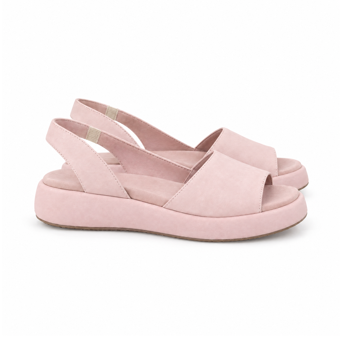 Open-Toe Footbed Sandals With Stretch Straps, Keliso — angled view