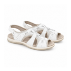 Open-Toe Sandals With Adjustable Straps and Rubber Soles — front view