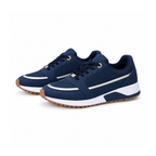 Lace-Up Trainers With Contrast Trim and Raised Soles, Khloe — angled view
